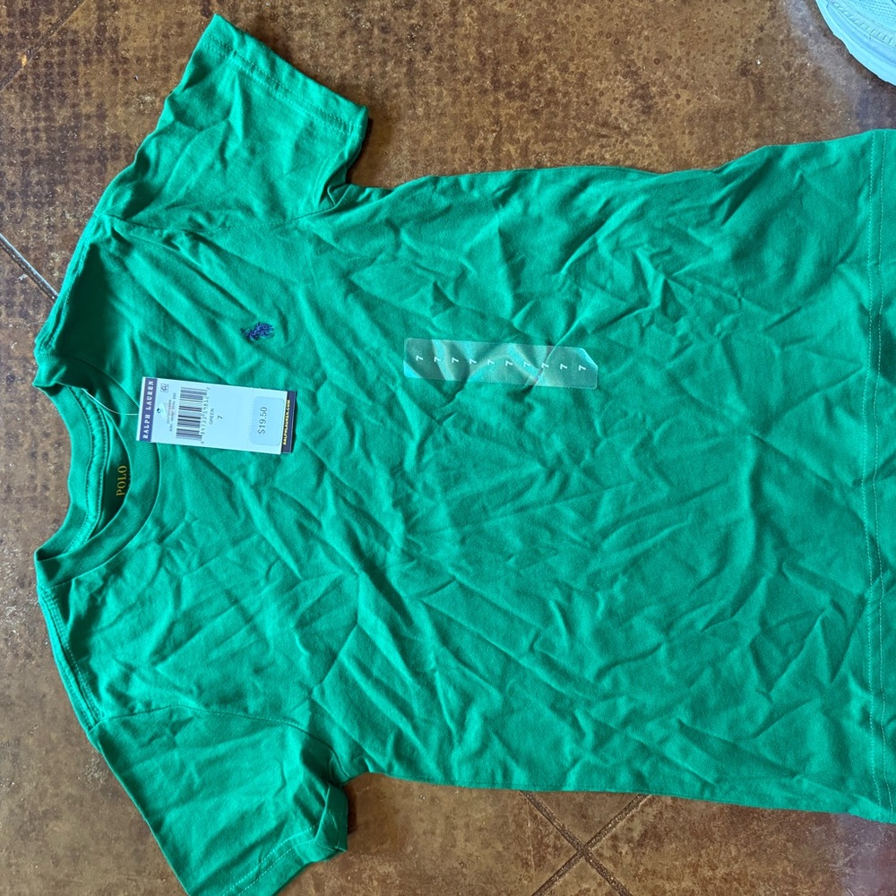 Polo by Ralph Lauren Green Kids Short Sleeve Tee